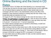 Online Banking and the trend in CD Rates