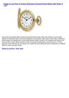 Avalon Gold-tone Covered Pocket Watch with Chain, # 1147