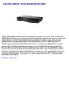 Disc Players & Recorders - LG BH100 - Blu-ray disc and HD DVD player