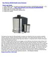 Waring JEX328 Health Juice Extractor