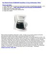 Black& Decker DCM2500W SmartBrew 12-Cup Coffeemaker, White