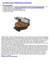 Black & Decker WBM500 Belgian Waffle Maker