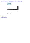 Disc Players & Recorders - Panasonic DMP-BD655 networked Blu-Ray Disc Player