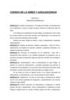 Código de la Niñez y la Adolescencia
