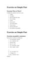 Exercise on Simple Past