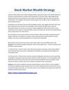 Stock Market Wealth Strategy