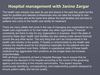 Hospital management with Janine Zargar