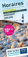 Brochure horaires octobre 2011 - février 2012 iles Ouessant Molene Sein