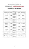 Fechas de los exámenes dentro del Proyecto Previos por Parciales