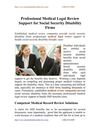 Professional Medical Legal Review Support for Social Security Disability Firms