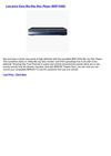 Disc Players & Recorders - Sony Blu-Ray Disc Player (BDP-S300)