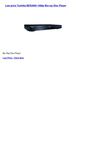 Disc Players & Recorders - Toshiba BDX2000 1080p Blu-ray Disc Player