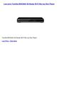 Disc Players & Recorders - Toshiba BDX3000 3D-Ready Wi-Fi Blu-ray Disc Player