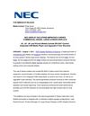 NEC DISPLAY SOLUTIONS IMPROVES E SERIES COMMERCIAL-GRADE, LARGE-SCREEN DISPLAYS