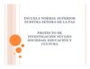 Investigación Núcleo Educación, Sociedad y Cultura