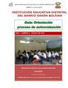 DOCUMENTO GUIA PARA ORIENTAR LA AUTO