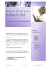 Recueil des services et outils TICE 2011