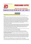 FEDECHIMIE - Semaine 35