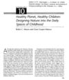 Healthy Planet, Healthy Children: Designing Nature into the Daily Spaces of Childhood