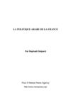 LA POLITIQUE ARABE DE LA FRANCE