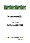 Livre adultes Juillet - Août 2011