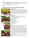 Building Wheelchair Accessible Raised Garden Beds