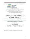Ensayo 1-El modelo burocrático-Gloria Tecorralco.