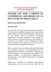 Encore une fois à propos de l'expérience historique de la dictature du prolétariat (rédaction de Renmin Ribao -...