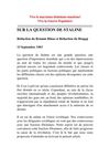 Sur la question de Staline (13 septembre 1963)