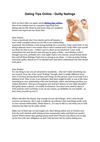 Dating Tips Online - Guilty feelings