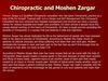 Chiropractic and Moshen Zargar