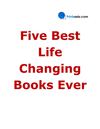 Five Best Life Changing Books Ever