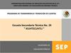 Programa de Transparencia y Rendición de cuentas 2009-2010 de la EST29DF