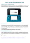 First R4 3DS card run 3DS games in the world