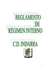 REGLAMENTO DE REGIMEN INTERNO DEL CD INDARRA