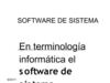 SOFTWARE DE SISTEMA
