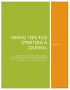 Hiking Tips for Starting a Journal