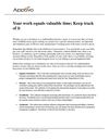 Your work equals valuable time; Keep track of it