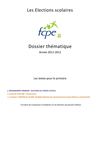 Les Elections scolaires - Les textes pour le primaire-2