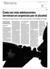 Alcohol y adolescentes. Interesantes artículos publicados por Diario de Navarra