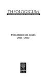 Programme du Theologicum 2011-12