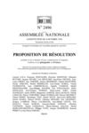 PPL 2496 Lionnel LUCA création commission enquête relative à la polygamie en France