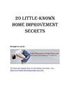 Home Improvement Secrets (Vol. 1)