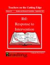 Teachers on the Cutting Edge 2011 - RtI: Response to Intervention