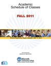Fall 2011 MCC Schedule