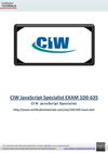 CIW CIW JAVASCRIPT SPECIALIST 1D0-635