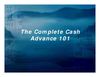The Complete Cash Advance 101