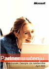 Elektronski časopis za nastavnike „Partner u učenju“ april 2009