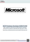 MICROSOFT MCITP DATABASE DEVELOPER 70-450