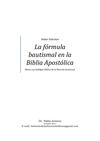 La Fórmula Bautismal